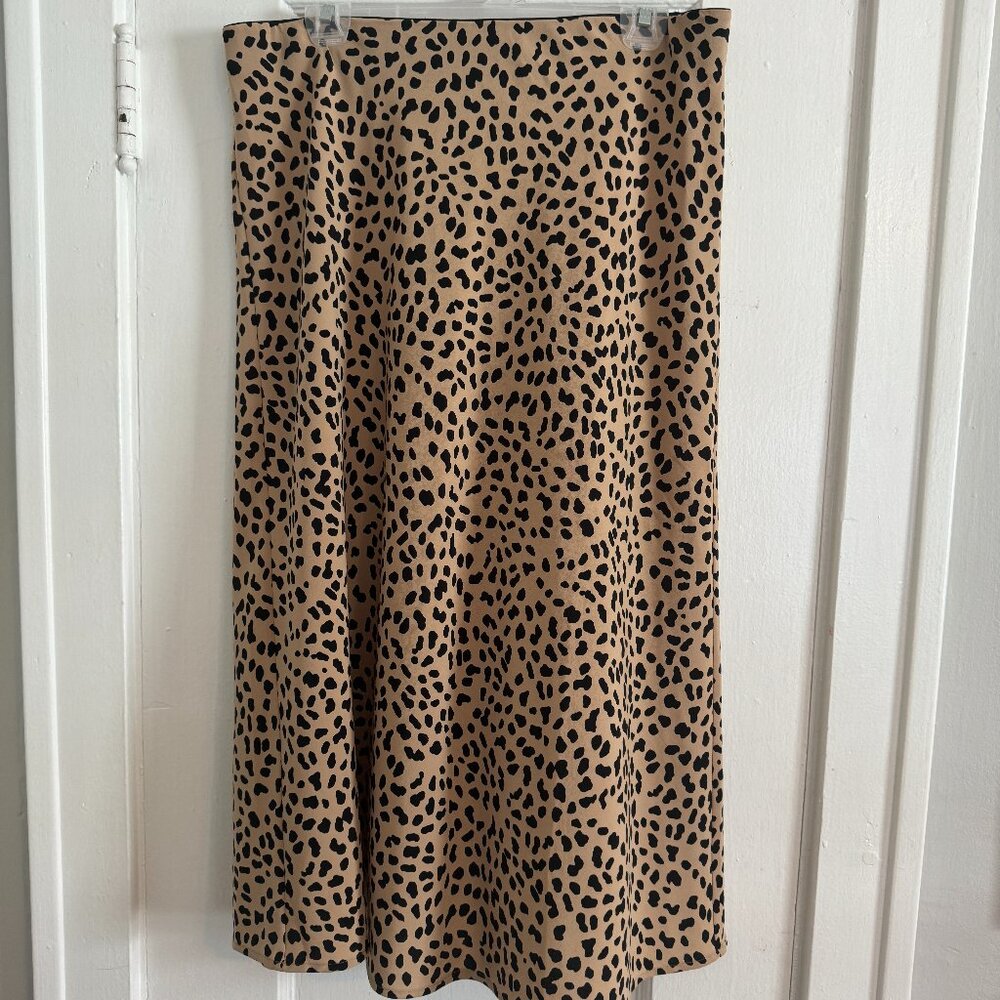 Sanctuary Leopard Pull On Midi Skirt